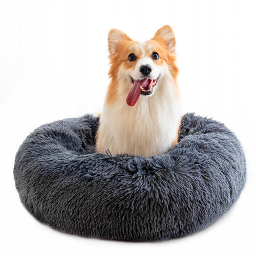luxury Pet Beds for Cats Dog Bed Washable Anti Anxiety Fluffy Dog Bed